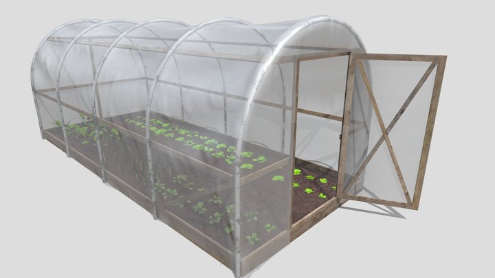 Plastic Greenhouse 3D Model