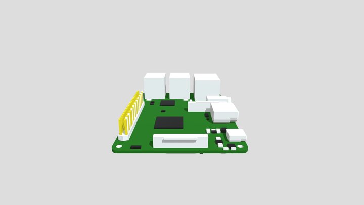 raspberry pi 3b 3D Model