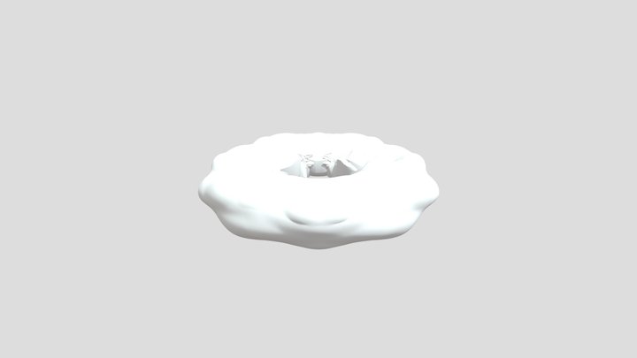 Uncolored Classic Donut – Modelo 3D gratuito STL