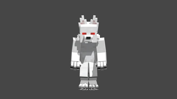 Werewolf Minecraft 3D Model
