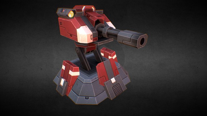 Turret combat level 3 3D Model