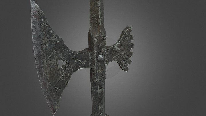 Medieval halebard 3D Model