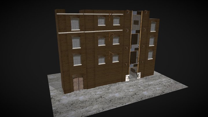 Old Industrial Buildings from the 1900s 3D Model