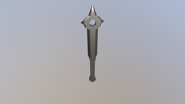 Triangular Blade (Untexturized) 3D Model