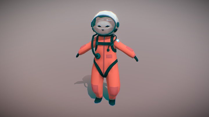 Space Cat 3D Model