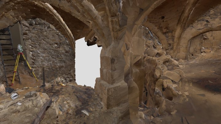 Cave du château, ouverte 3D Model
