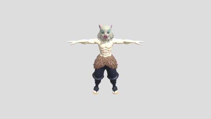 Inosuke from Demon Slayer - Fully Rigged 3D Model