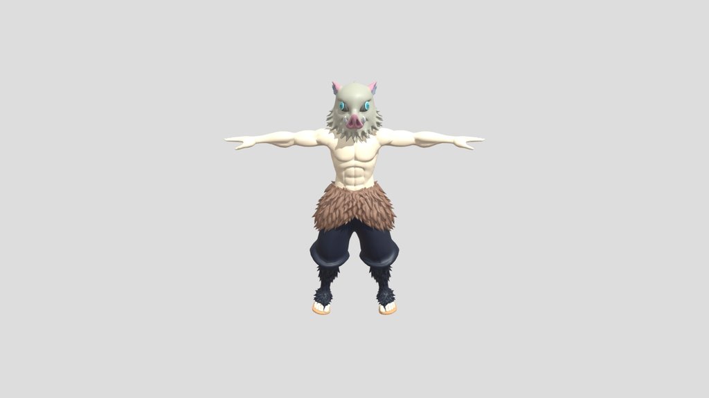 Inosuke from Demon Slayer - Fully Rigged