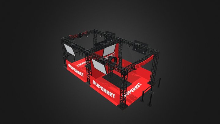 dart + boxing cage 3D Model