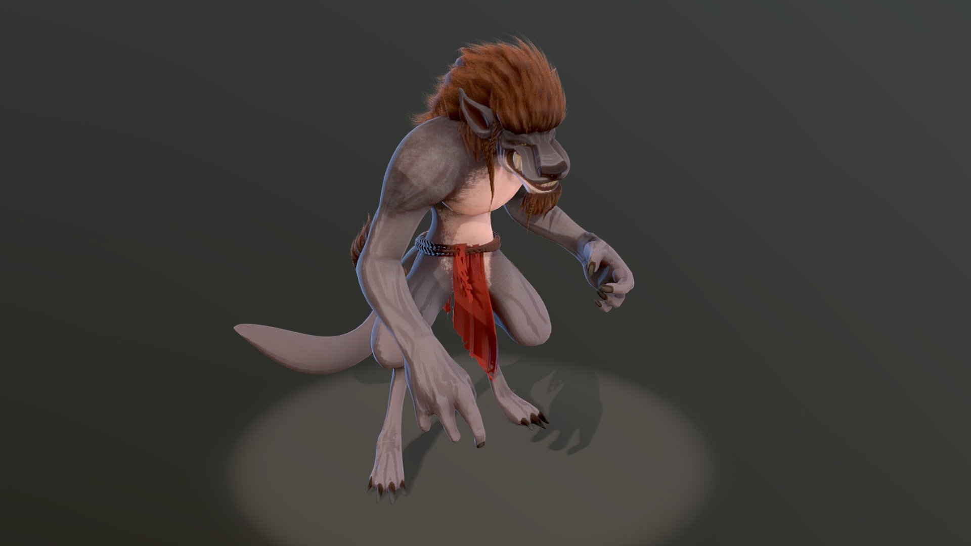 Werewolf - Animal transformation - 3D model by Roman C. Ojer  (@) [e813779]