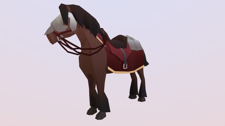 Knight's Horse 3D Model