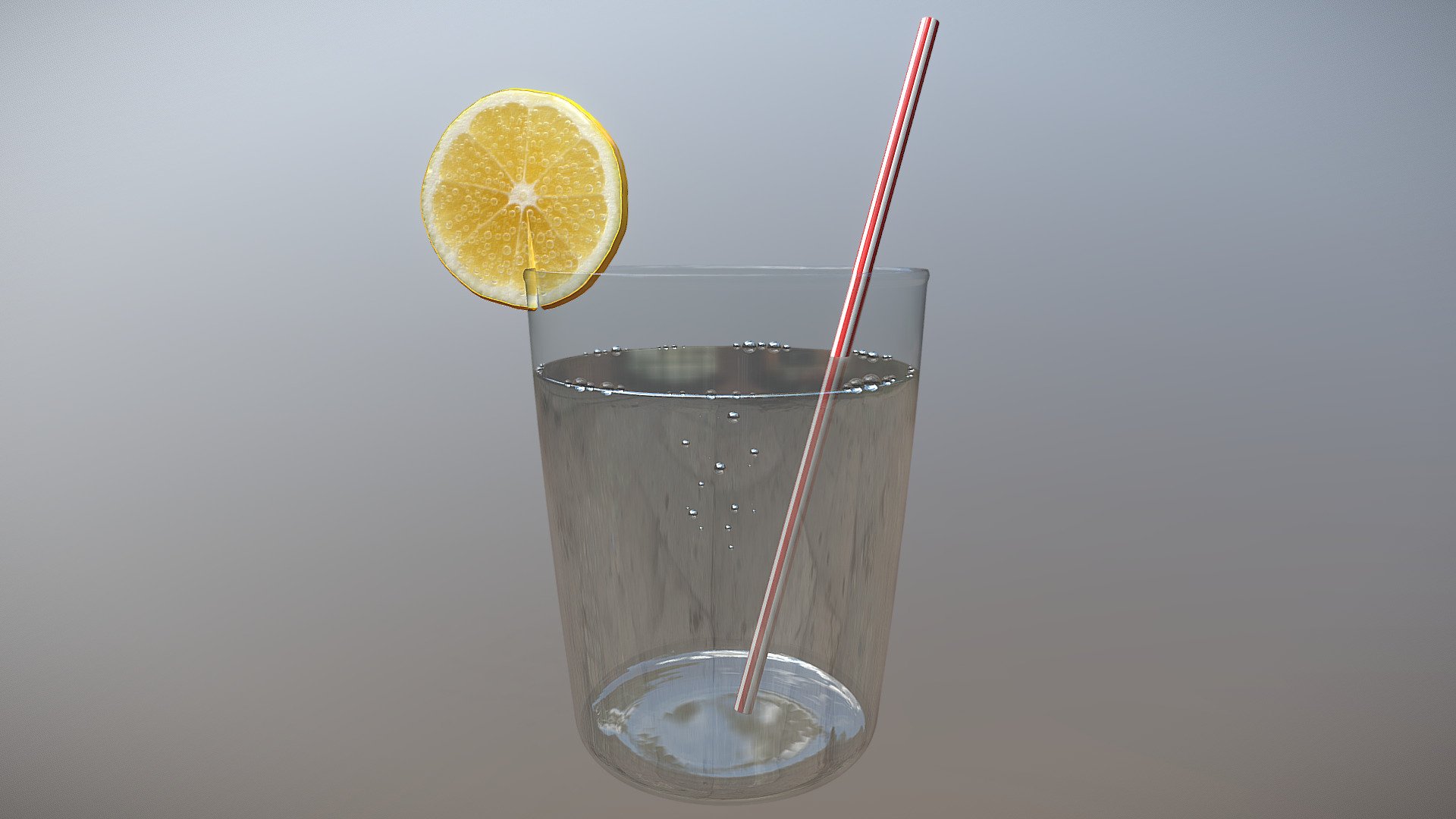 Glass Of Water With Lemon