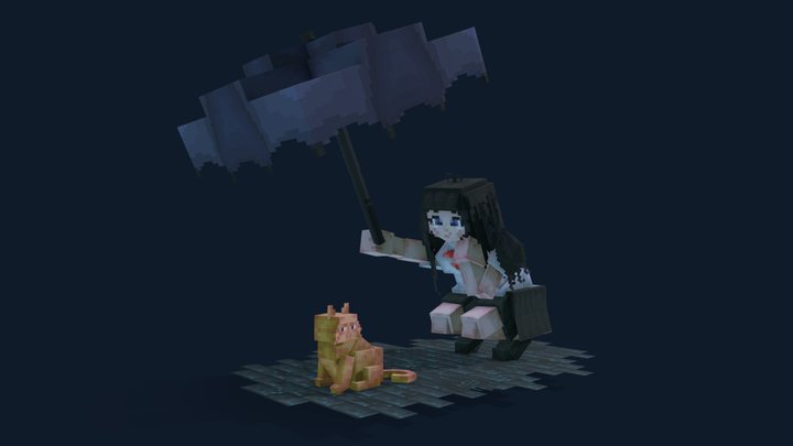Schoolar Girl 3D Model
