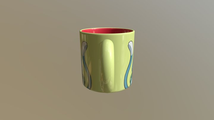 Happy mug 3D Model