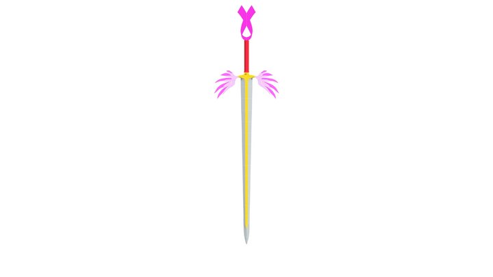 Pink Mercy Sword 3D Model