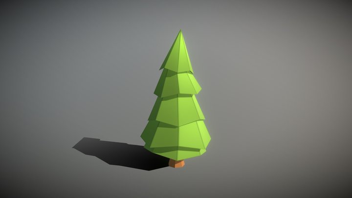 Low Poly Tree Concept 3D Model