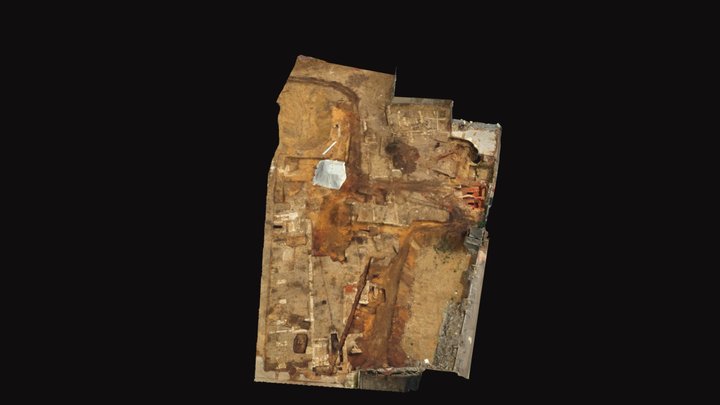 Inrap - Fouille archéo - Rouen, Rue B.Pascal 3D Model