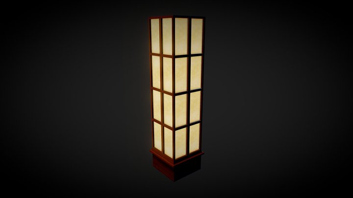 Japanese Lamp 3D Model