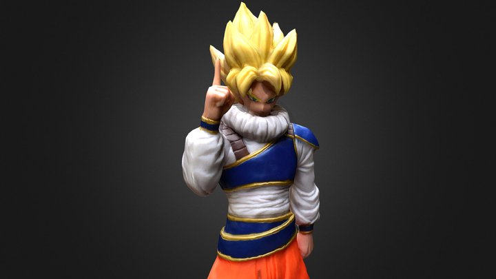 Goku Yardrat Clothes 3D Model