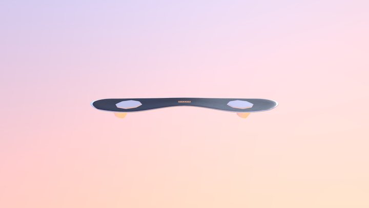 Hoverbiard painted 3D Model