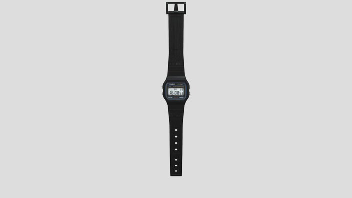 Low poly Casio F91W Model – Modello 3D gratuito STL