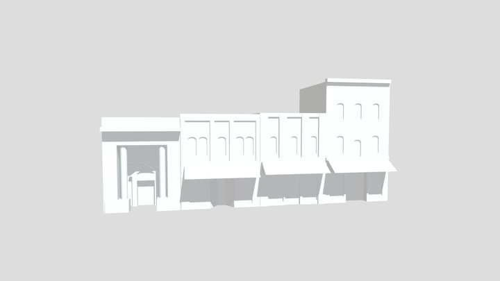 Environment Block Out 3D Model