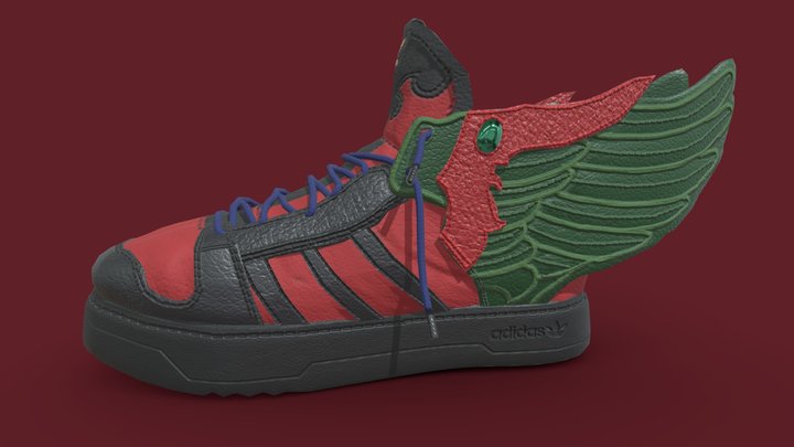 Adidas Wings 2.0 Yugioh: Destiny HERO Phoenix 3D Model