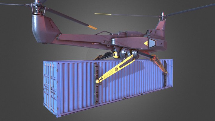 Cargo Drone 3D Model
