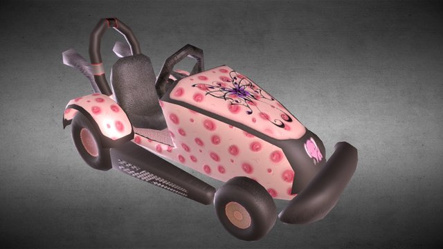 Car01 Karting Game 3D Model