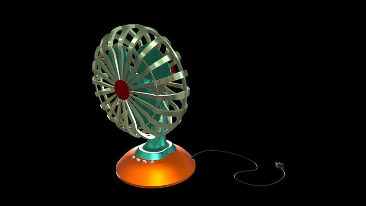 mini Table fan 3D Model