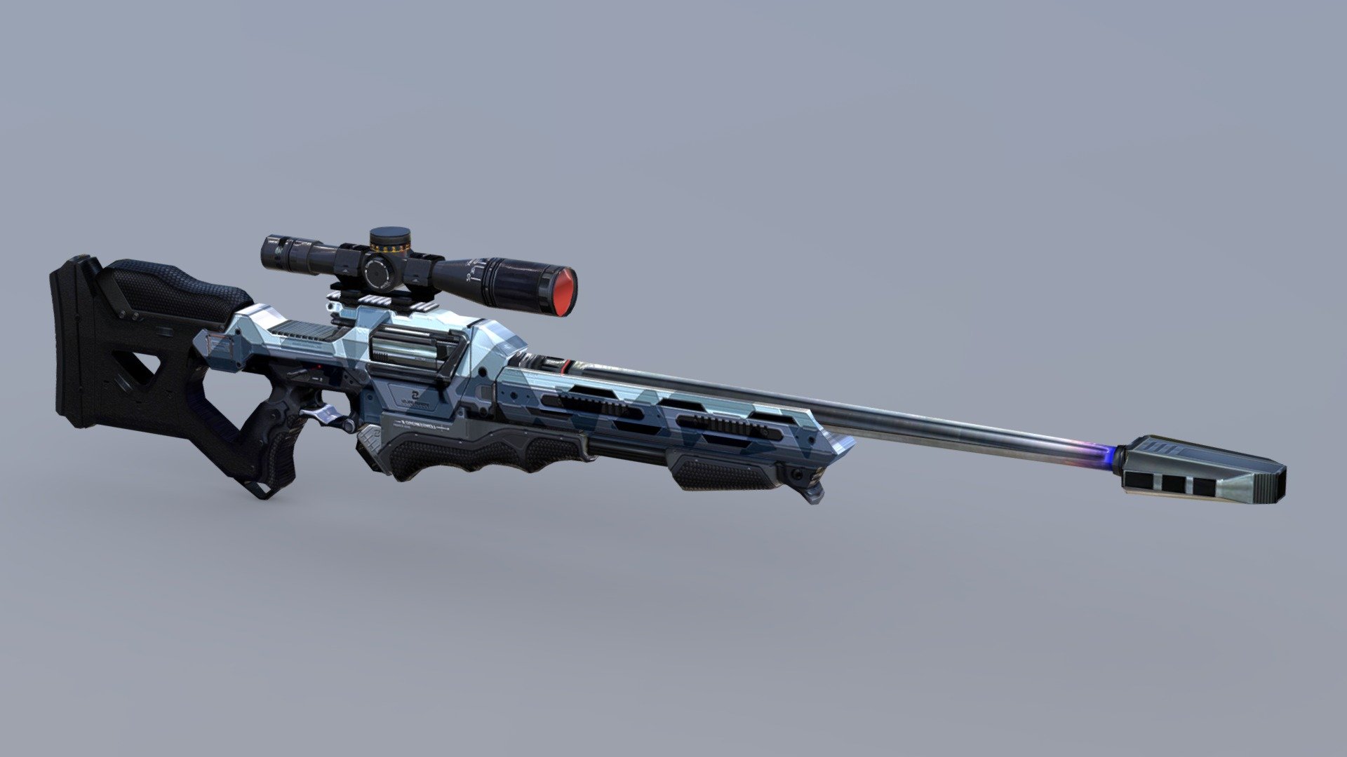 Sniper Sci-fi - 3D model by Mailny Sama (@miku55120) [e81bd6f] - Sketchfab