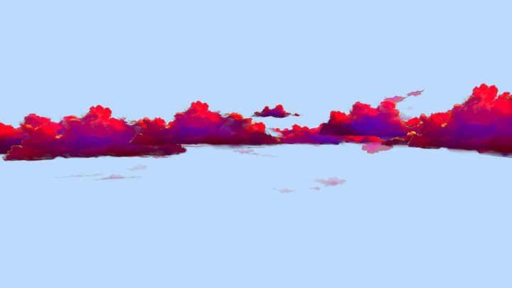 Sky Cloud of azure lane island 3D Model