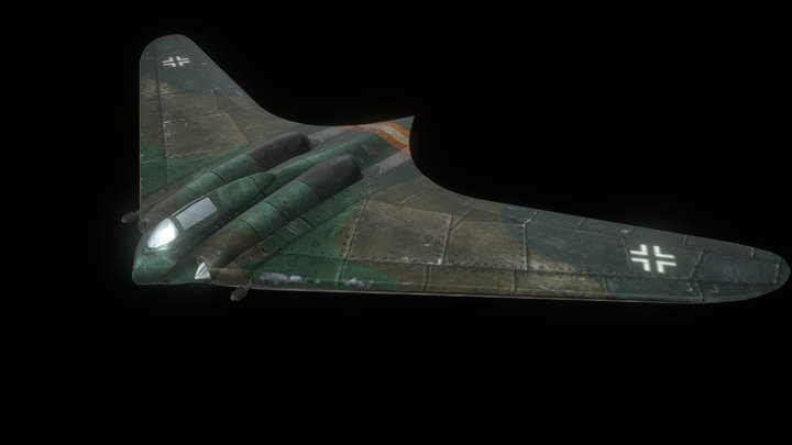 Horten H.IX (low poly) – Free 3D Model STL