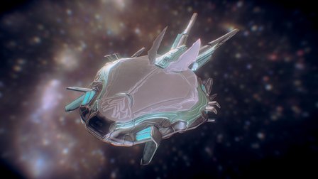 Warframe Fanart - Lowpoly Liset 3D Model