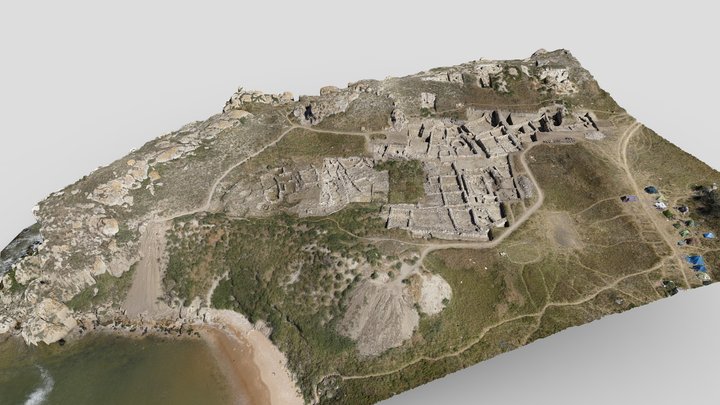 Poljanka Roman antique settlement (1 cent. BC) 3D Model