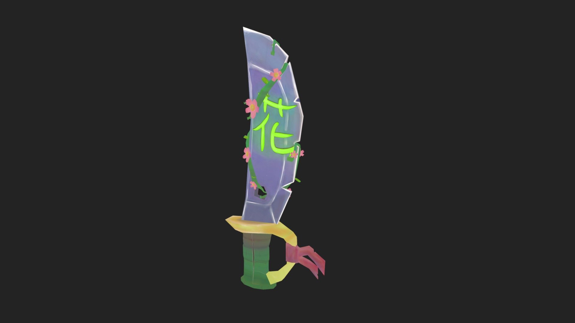 Floral blade - 3D model by LucasMvanPolen [e81dd9e] - Sketchfab