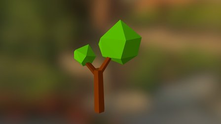 Low Poly Tree 2 3D Model