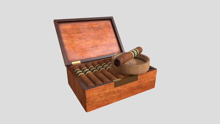Cigar box 3D Model