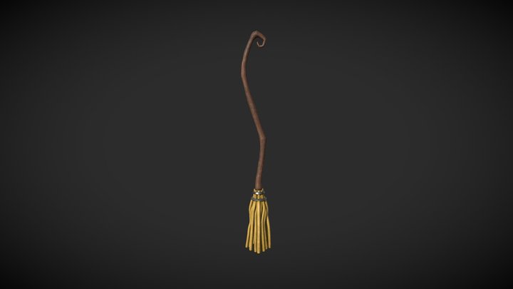 Witch's Broom 3D Model