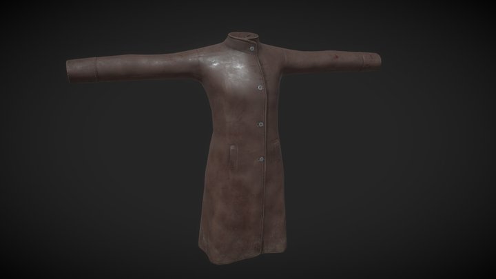 Old leather cloak (female) – Free 3D Model STL