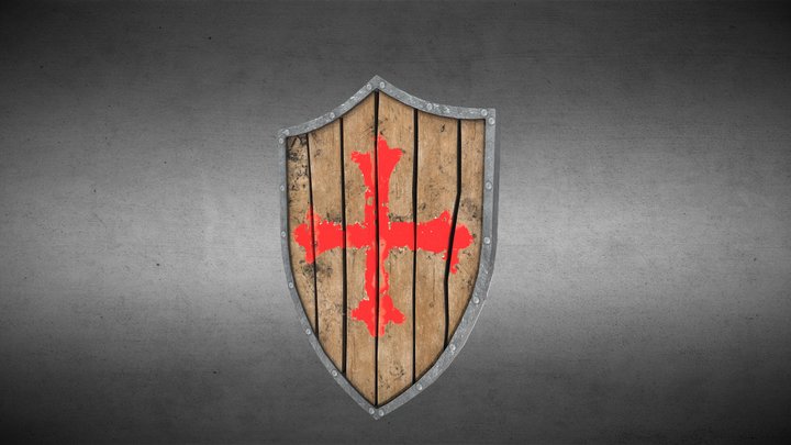 Medieval Shield Design 3D Model