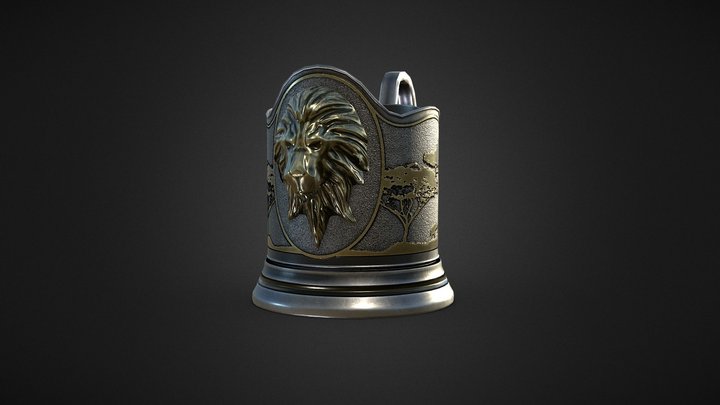 Сup holder - Africa 3D Model