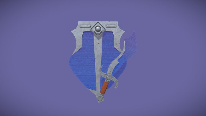 Hardlight Sword and Shield 3D Model