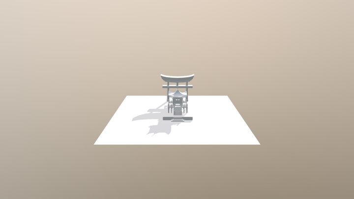 Japanese Temple Victoria 3D Model