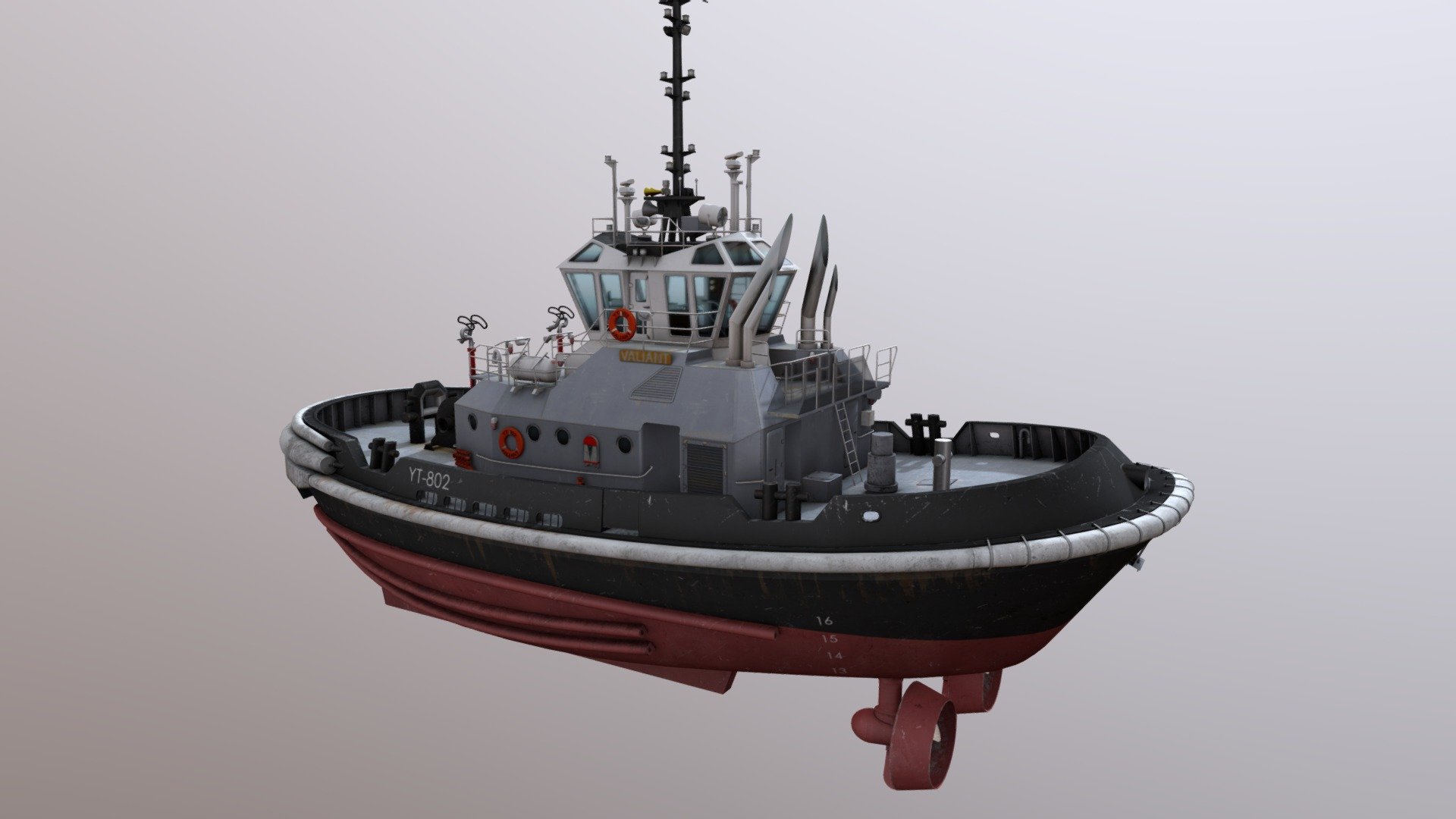 Valiant Class Harbor Tug (YT 802) - 3D model by Alpegut [e8225f7 ...