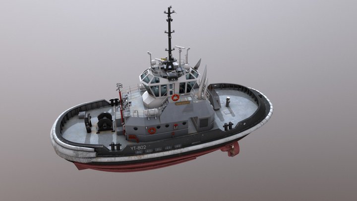 Valiant Class Harbor Tug (YT 802) 3D Model