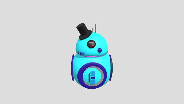 BB-8-blue 3D Model