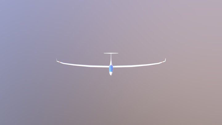 Low poly plane - Arcus 3D Model