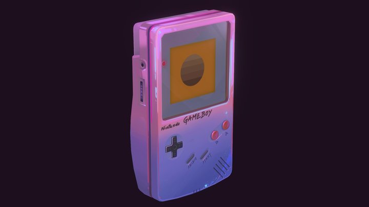 Vaporwave gameboy 3D Model