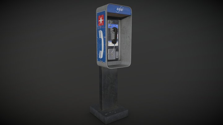 Public Payphone 3D Model